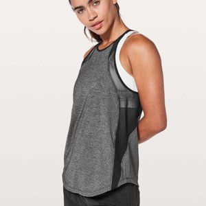 Lululemon Run Off-Route Tank | Size 6 Black/Gray
